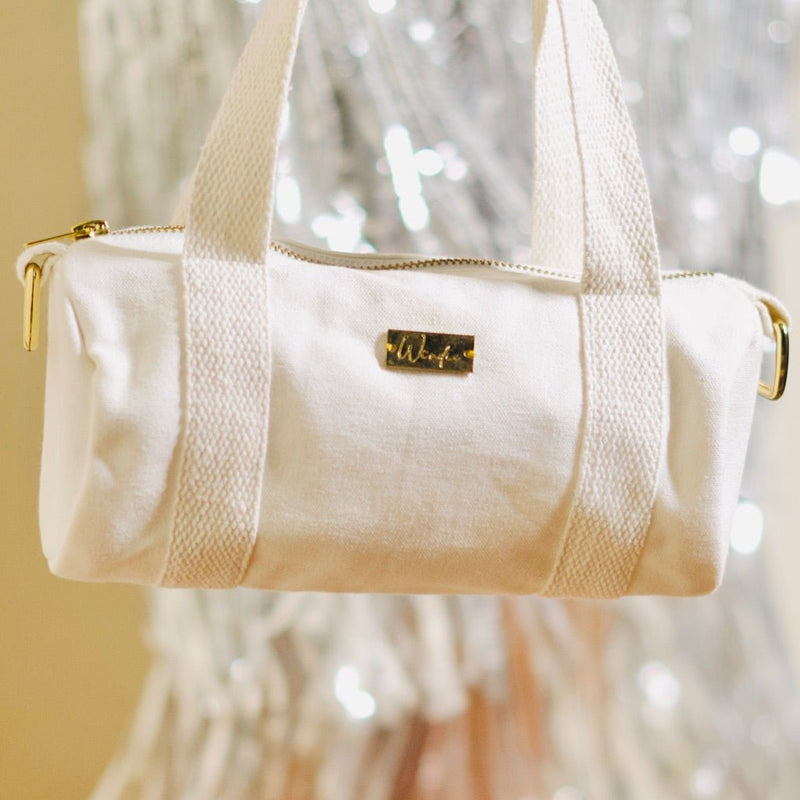 Mini Duffel - White | Verified Sustainable Womens Bag on Brown Living™