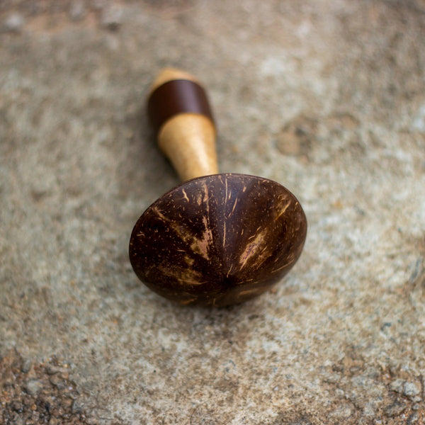 Buy Mini Handheld Coconut Shaker - Percussion instrument for Musicians, Children & for Sound healing | Shop Verified Sustainable Musical Instruments on Brown Living™