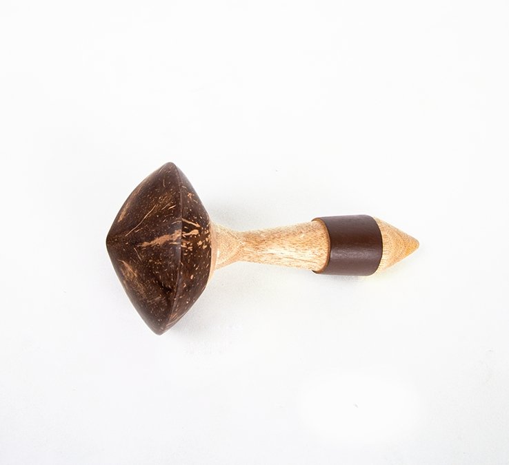 Buy Mini Handheld Coconut Shaker - Percussion instrument for Musicians, Children & for Sound healing | Shop Verified Sustainable Musical Instruments on Brown Living™