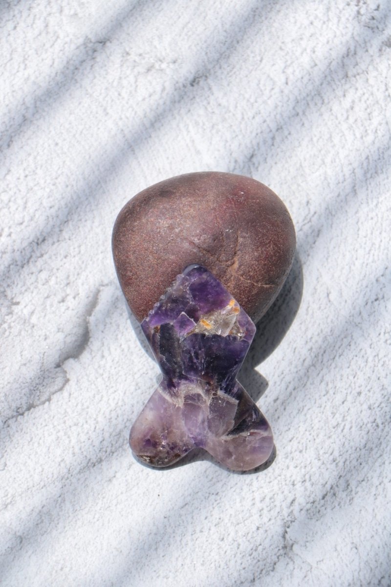 Mini Maestro Amethyst Gua Sha | Verified Sustainable by Brown Living™