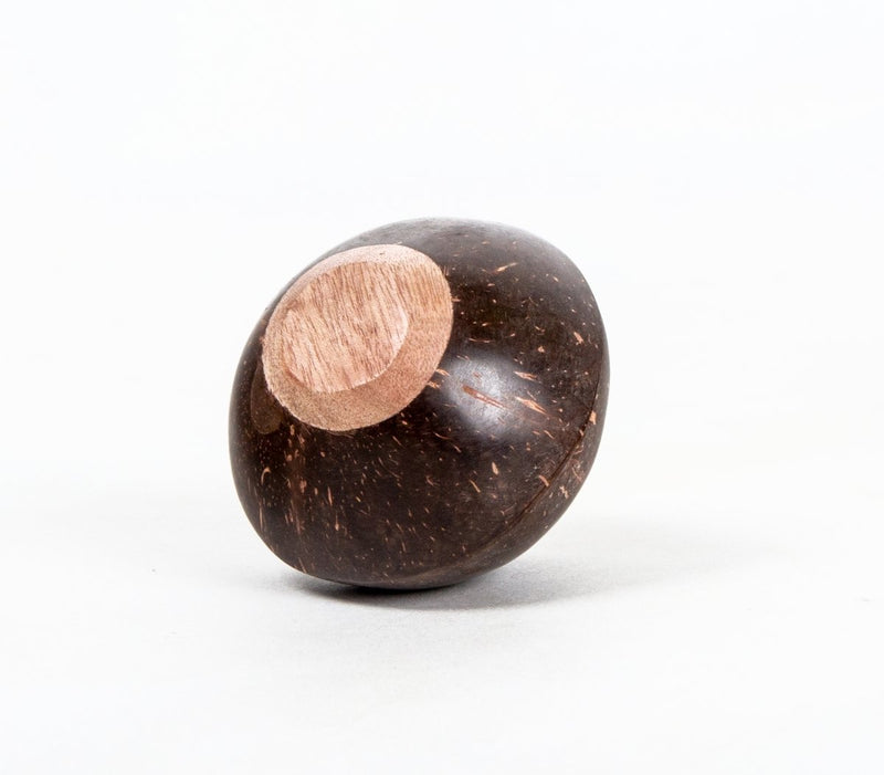 Mini Round Shaped Coconut Shaker - Percussion instrument for Musicians, Children & for Sound healing | Verified Sustainable by Brown Living™