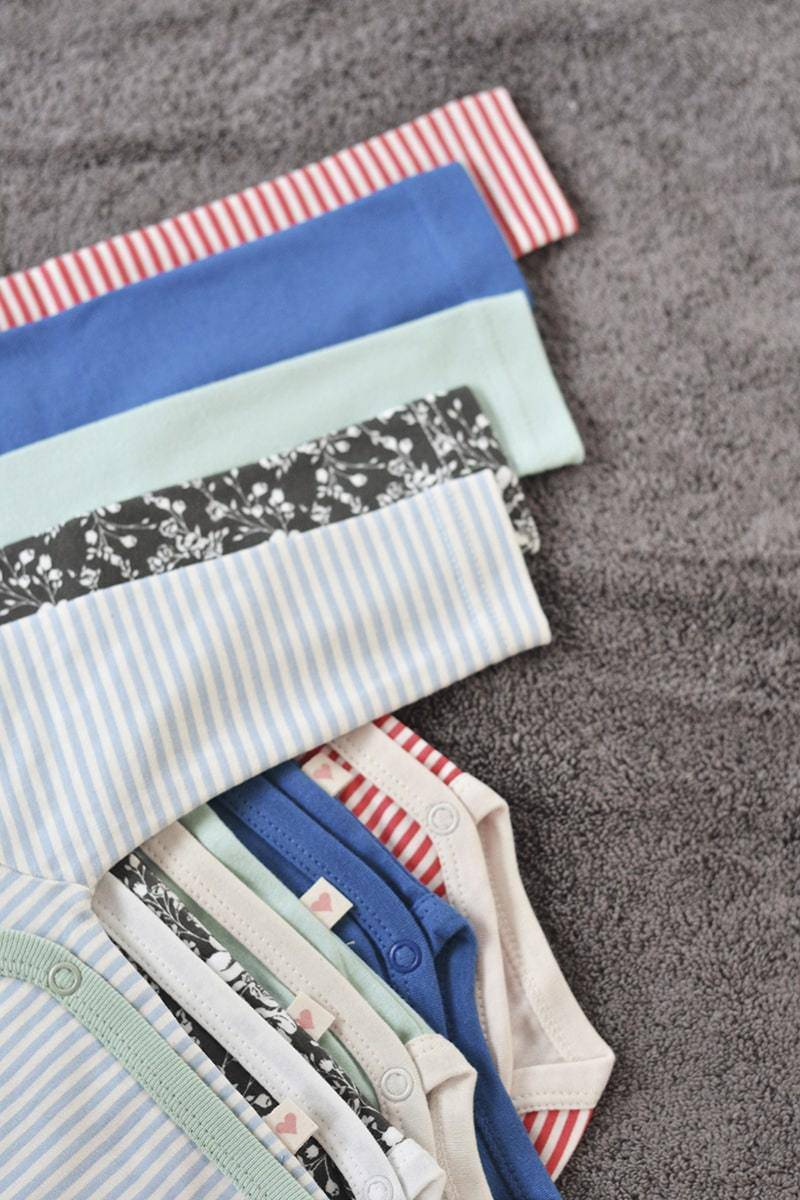 Buy Mint Blue Unisex Full Sleeve Kimono Onesie In Organic Cotton | Shop Verified Sustainable Kids Onesies on Brown Living™