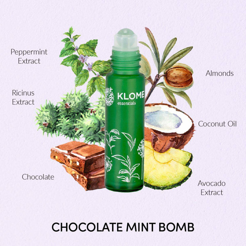 Buy Mint & Chocolate Bomb Lip Oil | Shop Verified Sustainable Lip Balms on Brown Living™