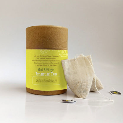 Mint & Ginger |Immunity Tea Bags - 18gms | Verified Sustainable by Brown Living™