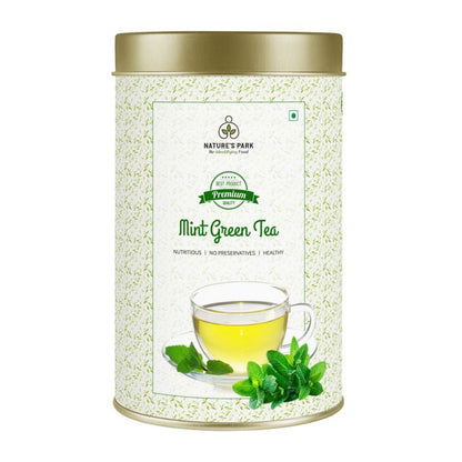 Mint Green Tea Can (100 g) | Verified Sustainable by Brown Living™