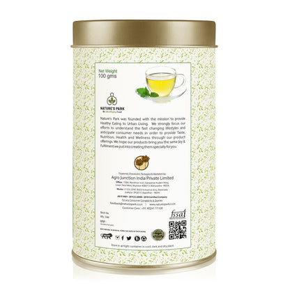 Mint Green Tea Can (100 g) | Verified Sustainable by Brown Living™