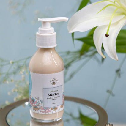 Buy Mint Tea Body Lotion 100ml | Anti-microbial and Refreshing | Shop Verified Sustainable Body Lotion on Brown Living™