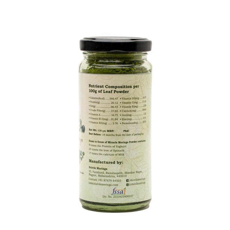 Buy Miracle Moringa Powder - 120 g | Shop Verified Sustainable Powder Drink Mixes on Brown Living™