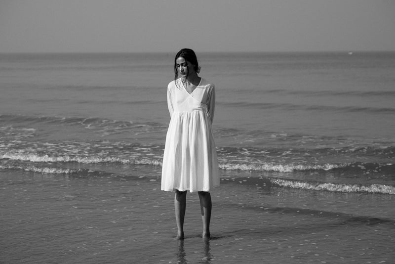 Buy Miranda White Mul Dress | Shop Verified Sustainable Womens Dress on Brown Living™