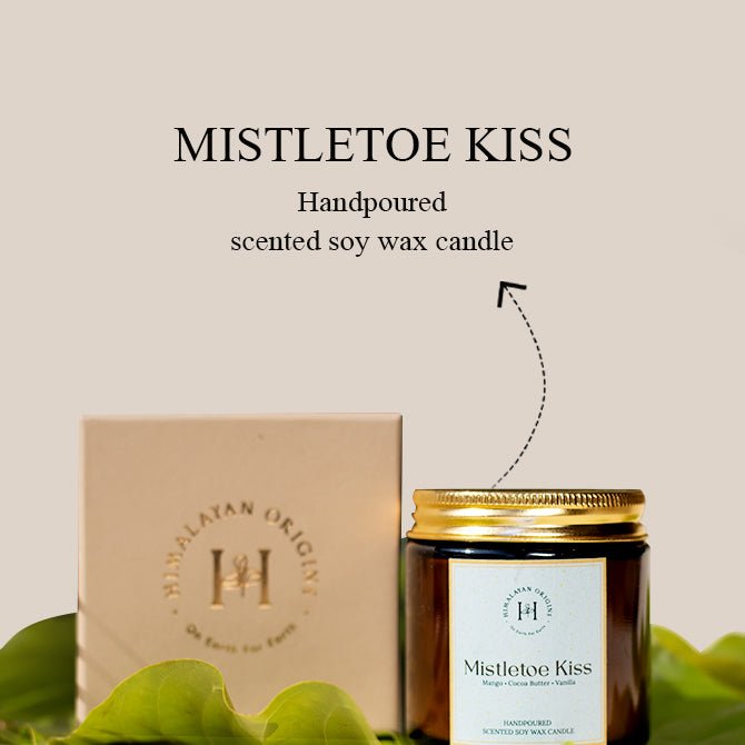 Buy Mistletoe Kiss Soy Wax Scented Candle | Shop Verified Sustainable Candles & Fragrances on Brown Living™