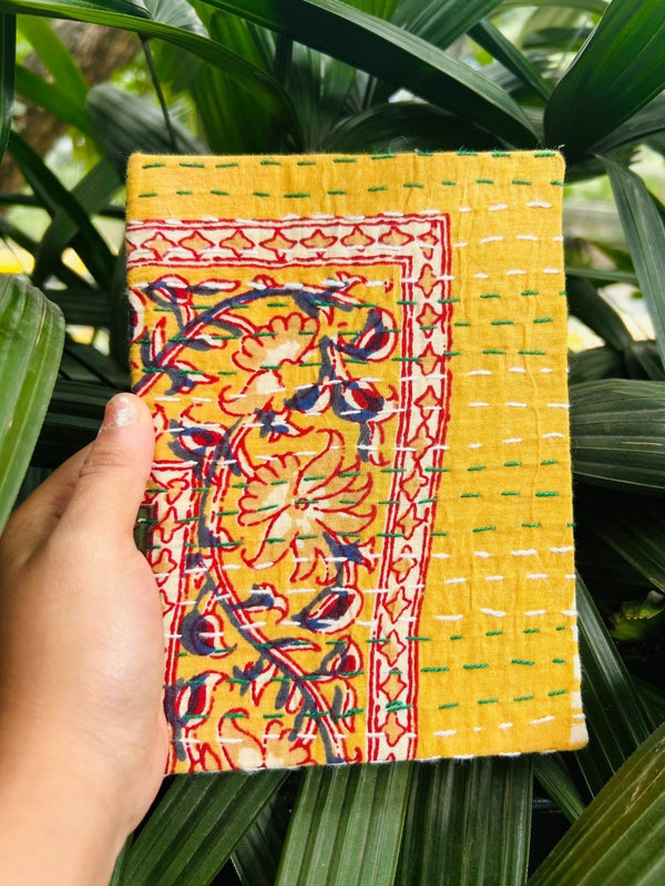 Buy Misty Wind- Upcycled Fabric Journal-Hard-Bound | Shop Verified Sustainable Notebooks & Notepads on Brown Living™