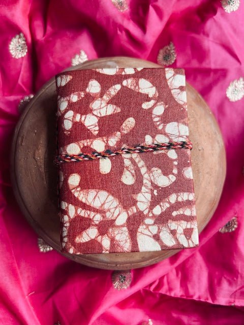 Buy Mitti- Upcycled Handloom Fabric-Pocket Diary | Shop Verified Sustainable Notebooks & Notepads on Brown Living™