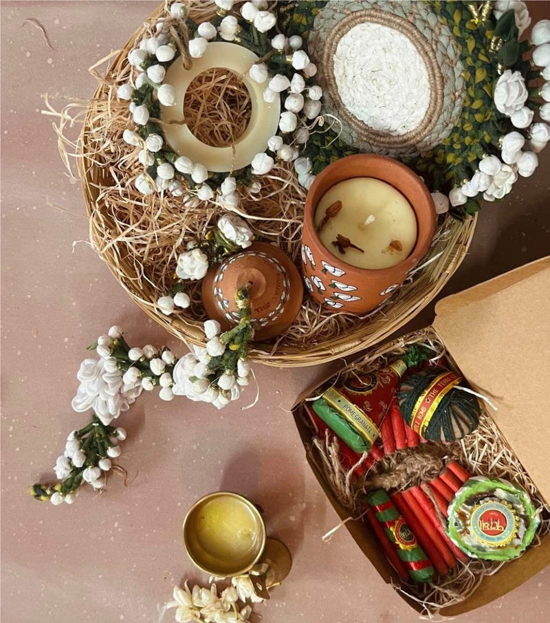Buy Mogra Ki Kali Basket of Nature (4 Variations) | Shop Verified Sustainable Gift Hampers on Brown Living™