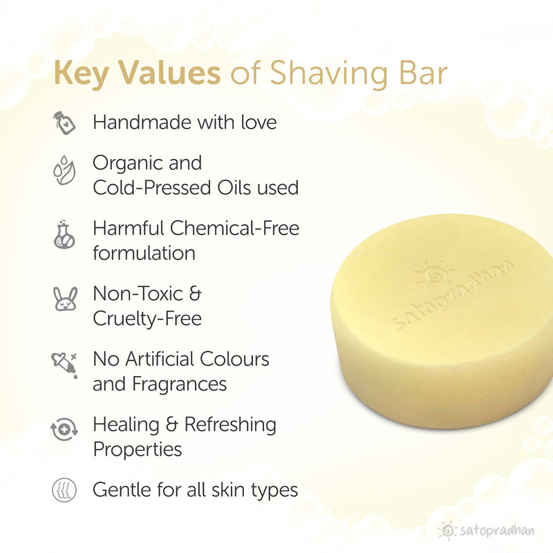 Moisturizing Shaving Bar | Men & Women | Verified Sustainable Shaving Soap on Brown Living™