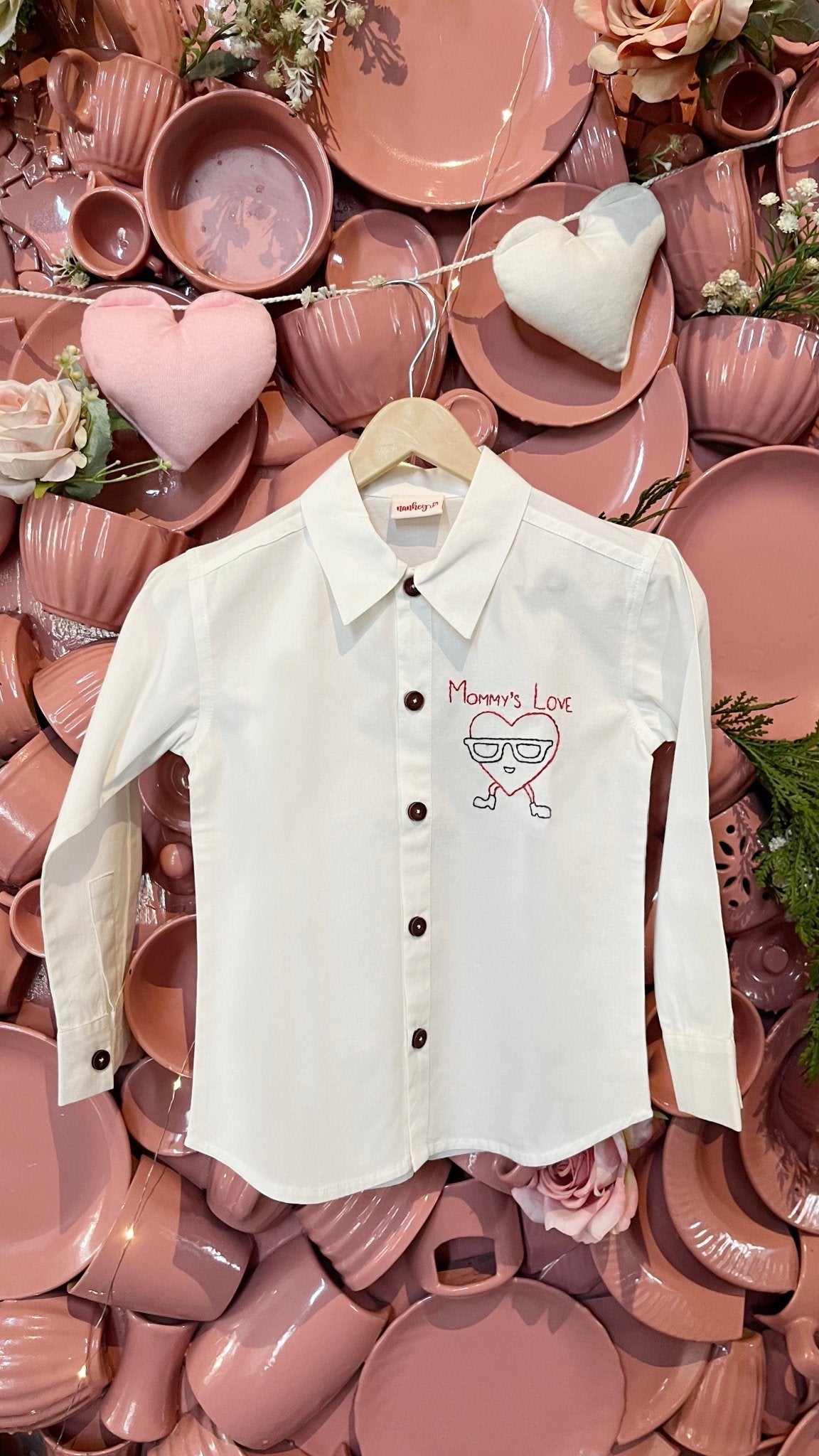 Mommy's Love – Personalized Formal Shirt | Verified Sustainable by Brown Living™