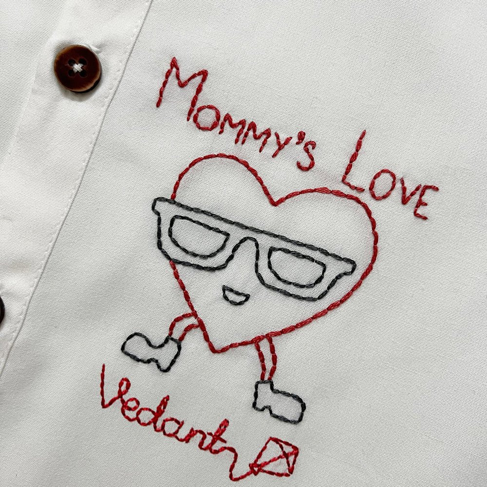 Mommy's Love – Personalized Formal Shirt | Verified Sustainable by Brown Living™