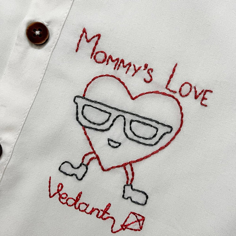 Mommy's Love – Personalized Formal Shirt | Verified Sustainable Kids Shirts on Brown Living™