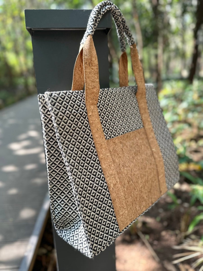 Buy Monochrome Box Bag | Shop Verified Sustainable Womens Handbag on Brown Living™