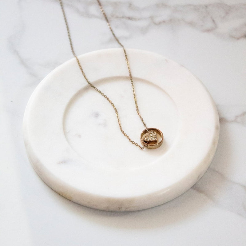 Buy Moon Marble Trinket Tray White | Shop Verified Sustainable Decor & Artefacts on Brown Living™