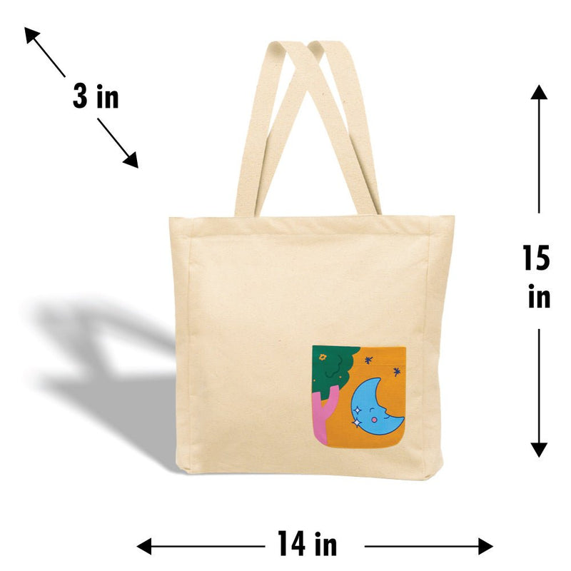 Buy Mooning Tote Bag | Shop Verified Sustainable Tote Bag on Brown Living™