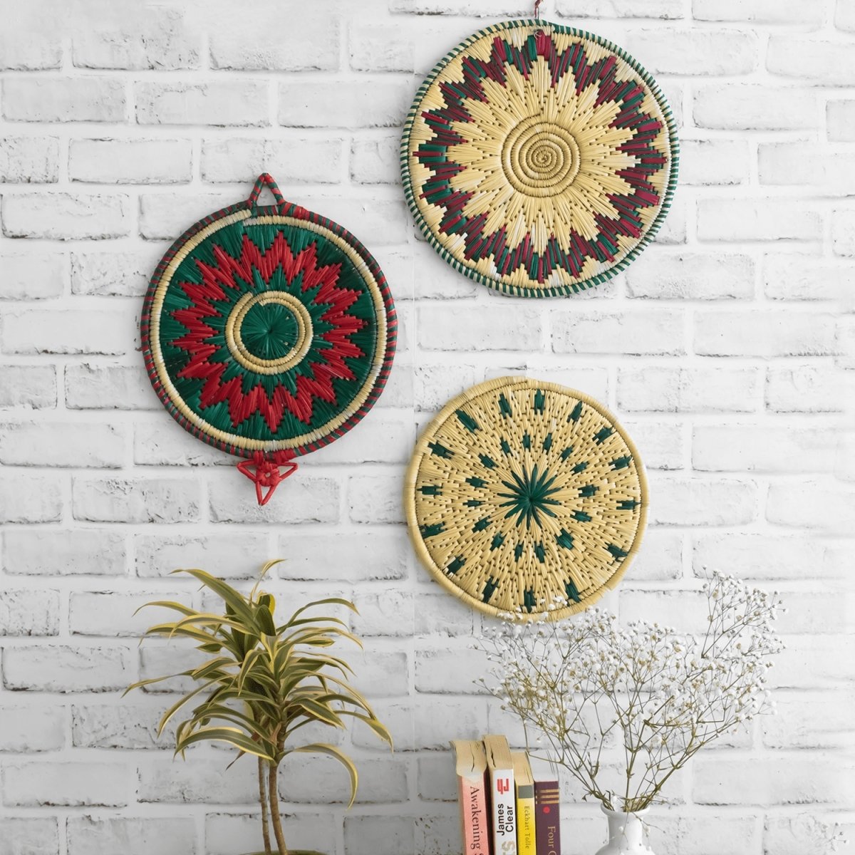 Moonj Wall basket Set of 3 | Verified Sustainable by Brown Living™