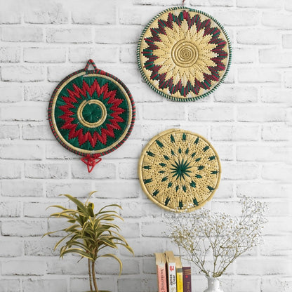 Moonj Wall basket Set of 3 | Verified Sustainable by Brown Living™