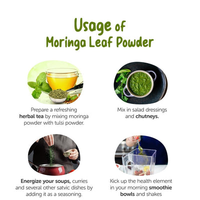 Moringa Leaf Powder - 100g – Health & Energy Drinks on Brown Living™. SKU: 1IB - PMo1H. Img 3.
