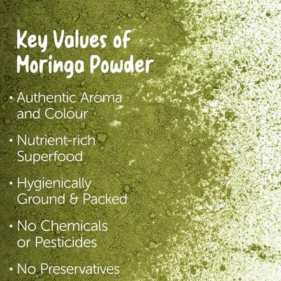Moringa Leaf Powder - 100g – Health & Energy Drinks on Brown Living™. SKU: 1IB - PMo1H. Img 2.