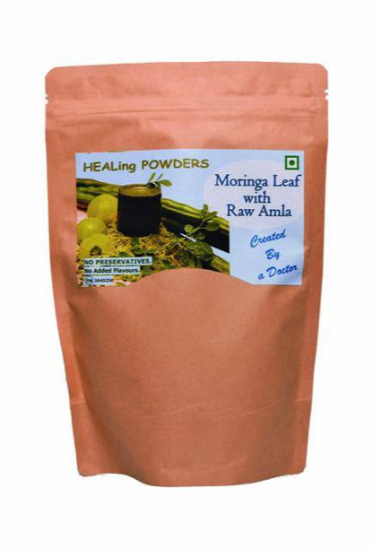 Moringa Leaf with Raw Amla - 300g | Verified Sustainable by Brown Living™