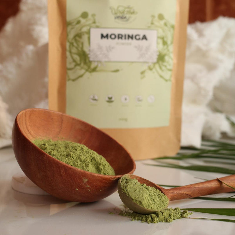 Natural Moringa Powder - 100 g | Rich in Vitamins and Antioxidants | Verified Sustainable by Brown Living™