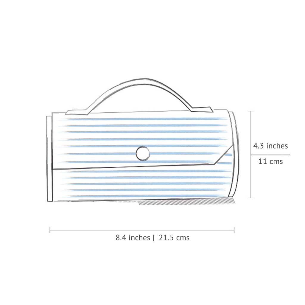 Morning Frost Round Clutch | Verified Sustainable by Brown Living™