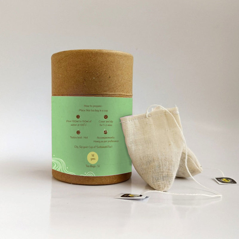 Buy Morning Moringa Herbal Tea Bags- 18gms | Shop Verified Sustainable Tea on Brown Living™