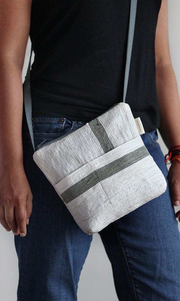 Buy Moshi Upcycled Sling | Made with Discarded Plastic Bags | Shop Verified Sustainable Sling bag on Brown Living™
