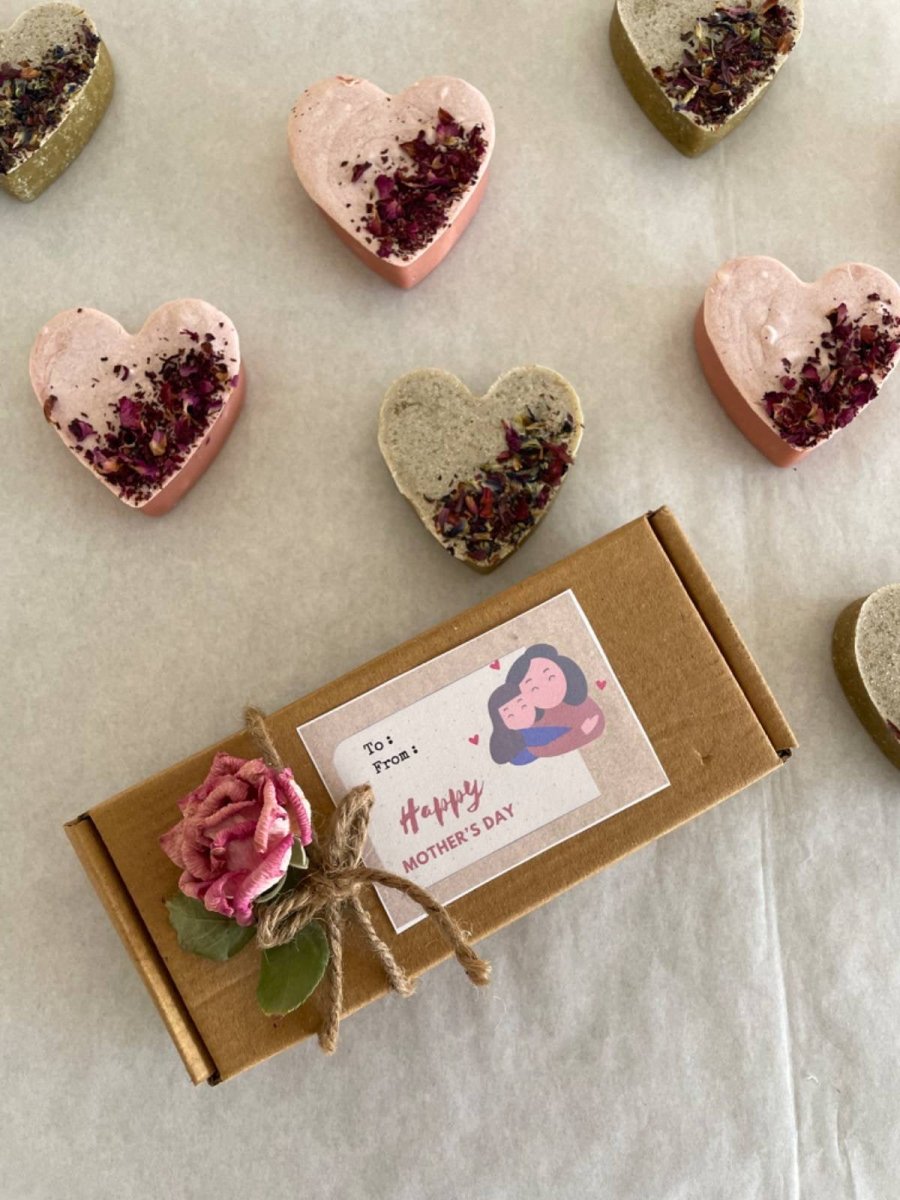 Sustainable gift - Mini Soap Hearts Box | Verified Sustainable by Brown Living™