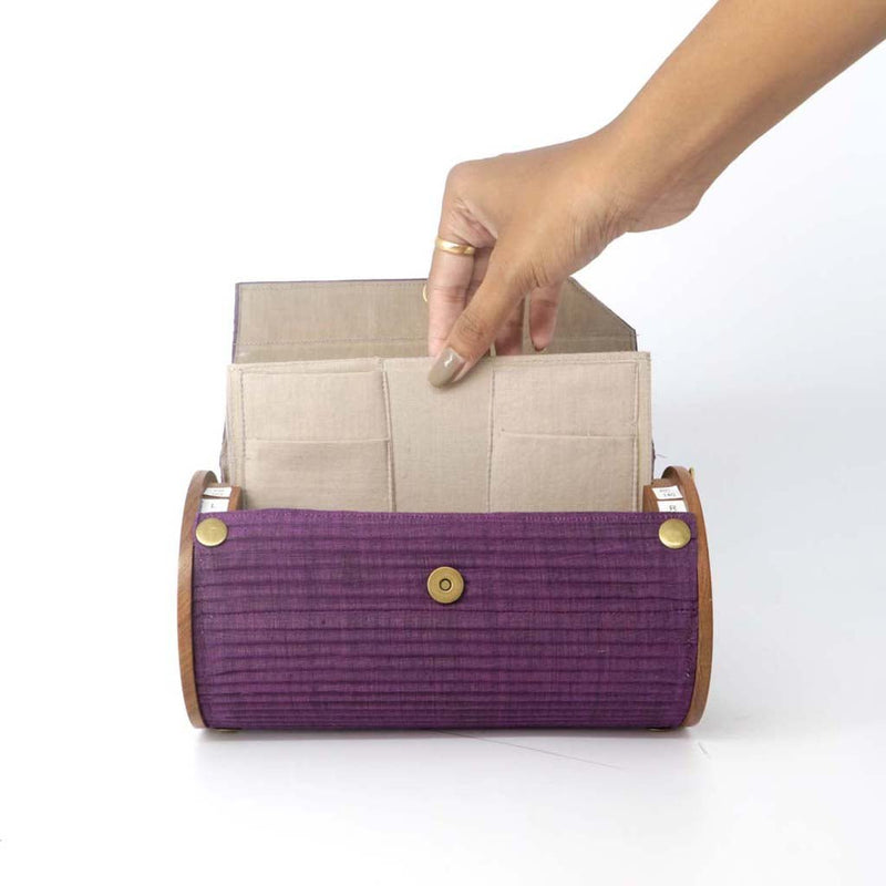 Buy Mountain Vale Round Clutch | Shop Verified Sustainable Products on Brown Living