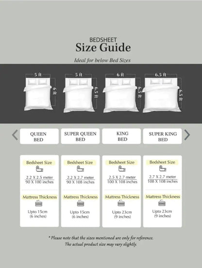 Multi Elegant Hand Block Paisley Print Cotton Super King Size Bedding Set | Verified Sustainable by Brown Living™