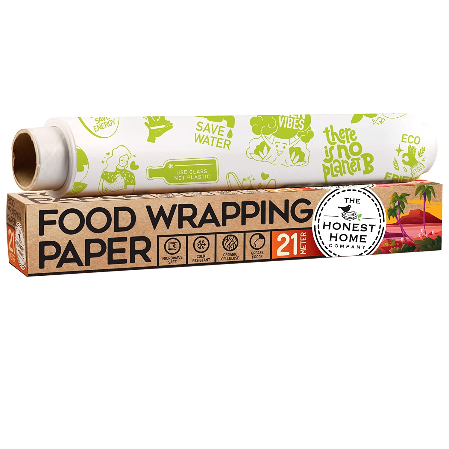 Multipurpose 11Inch Food Wrapping Paper Roll - 21 Meters | Verified Sustainable by Brown Living™