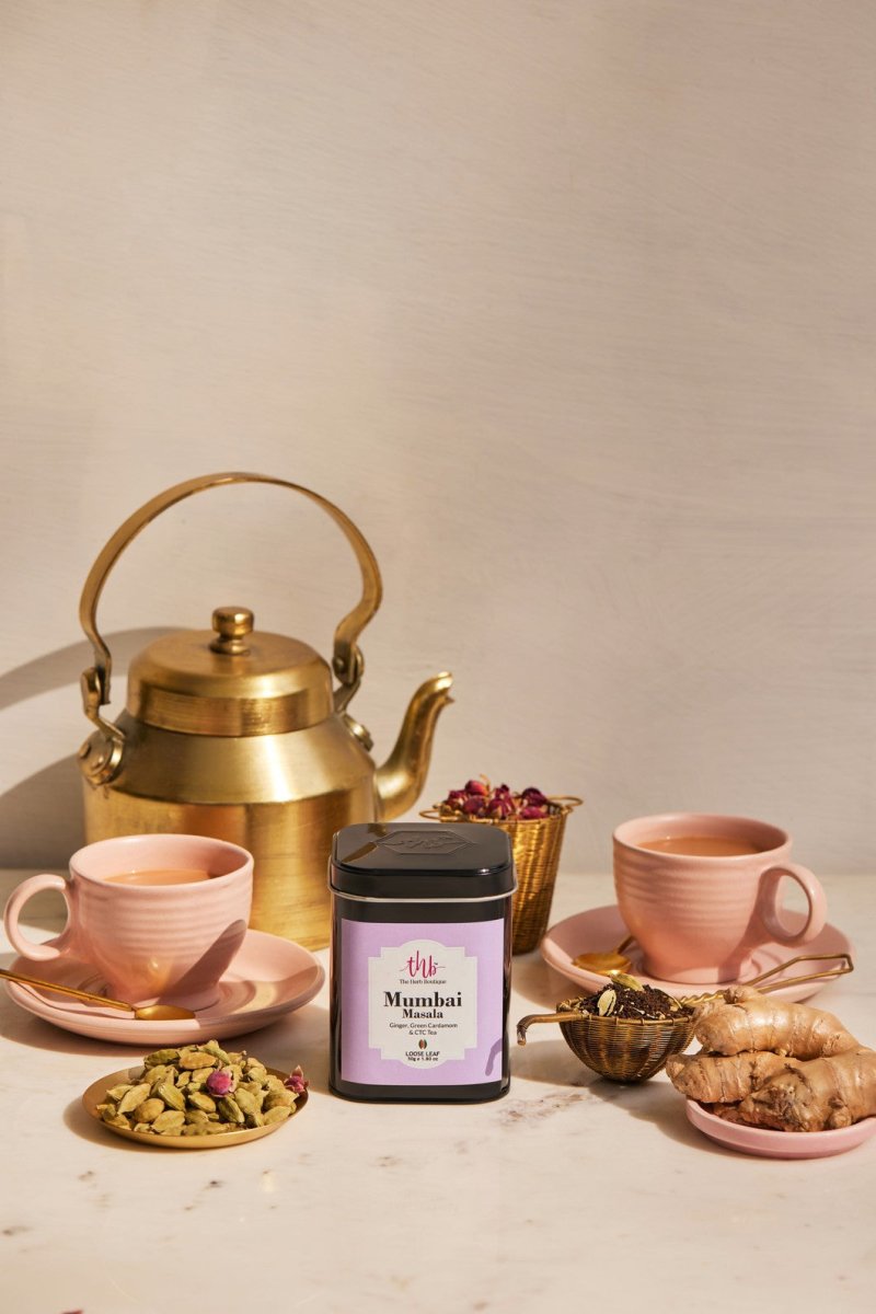 Buy Mumbai Masala Tea Box | Cardamom, Ginger & Exotic Fennel | Shop Verified Sustainable Tea on Brown Living™