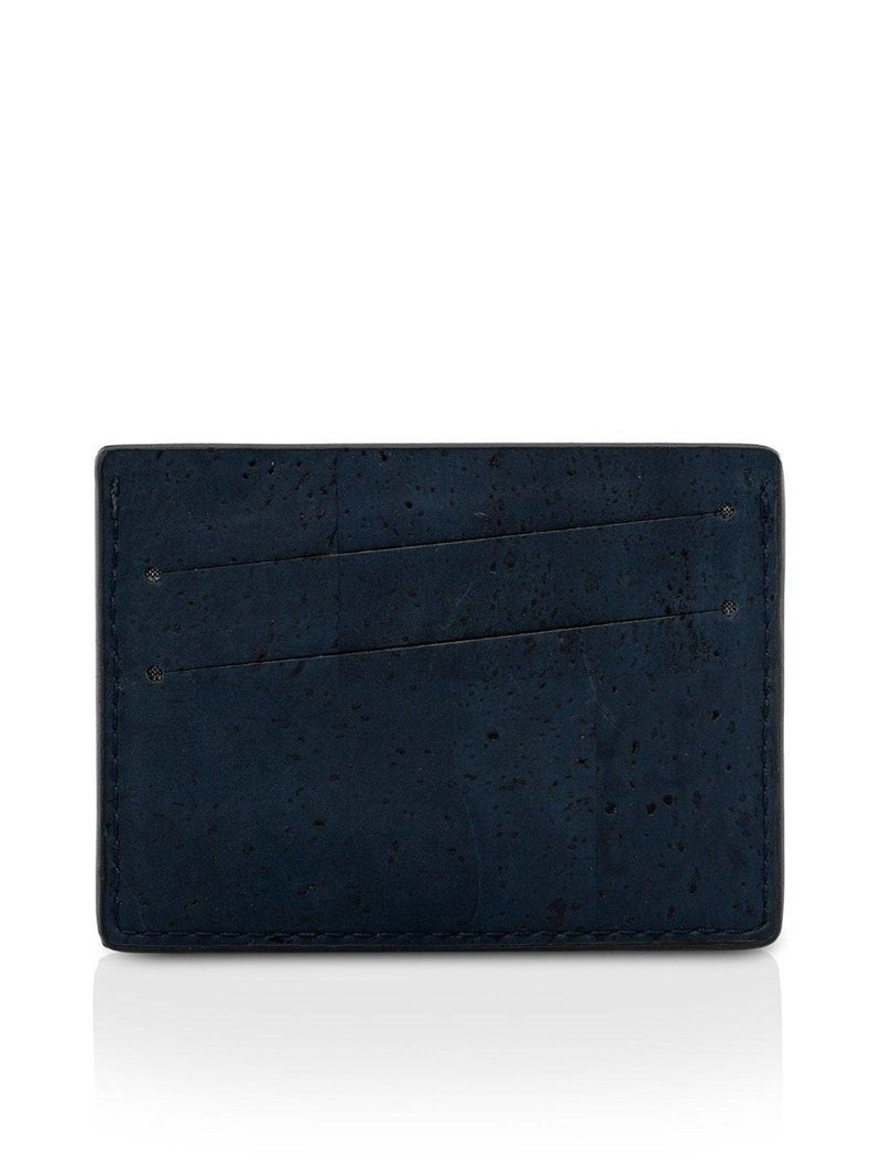 Buy Myan Cork Card Case - Prussian Blue and Pebble Grey | Shop Verified Sustainable Wallet on Brown Living™