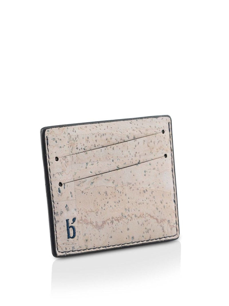 Buy Myan Cork Card Case - Prussian Blue and Pebble Grey | Shop Verified Sustainable Wallet on Brown Living™