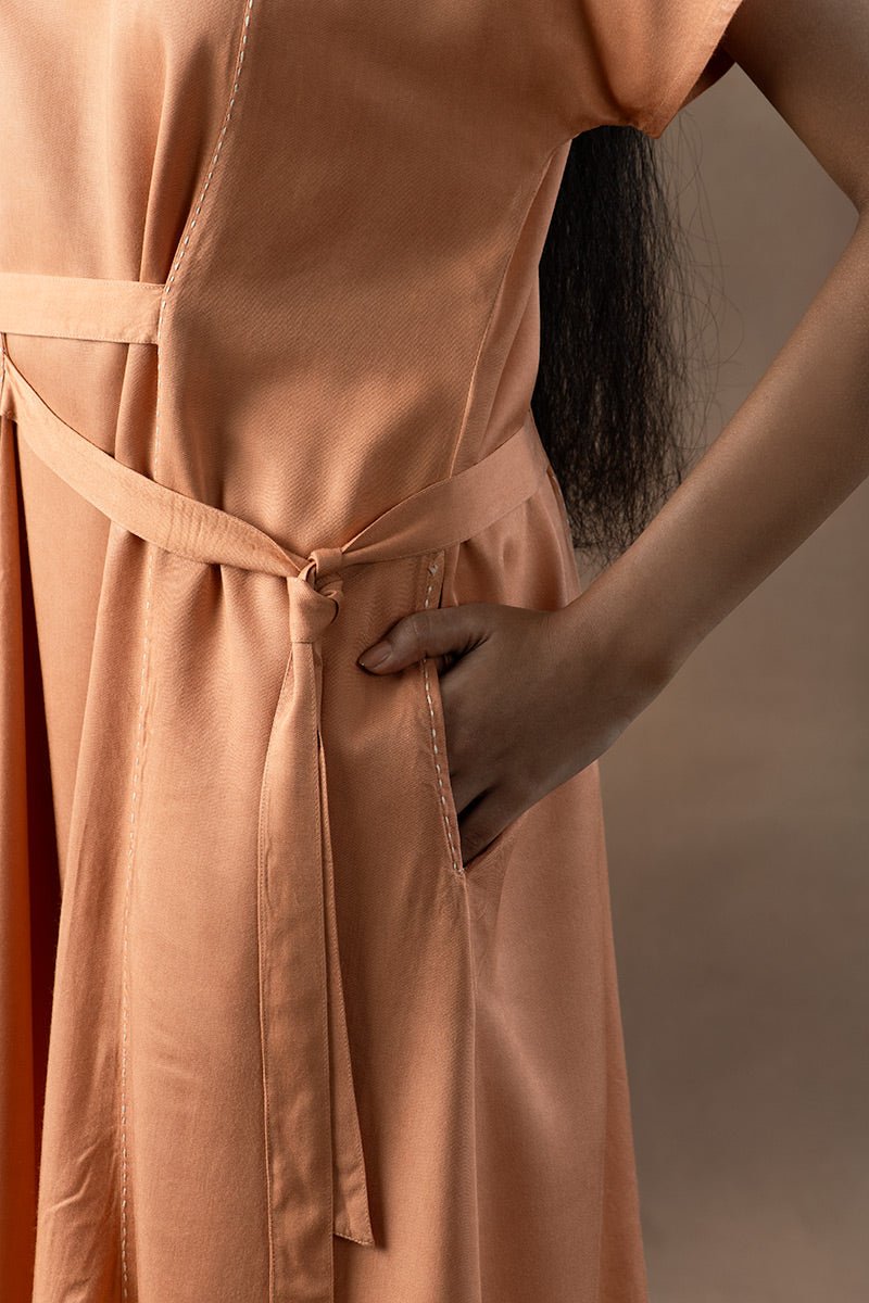 Nafis Viscose Fabric Straight Dress | Verified Sustainable by Brown Living™