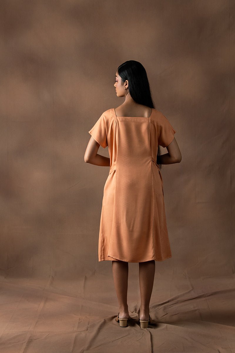 Nafis Viscose Fabric Straight Dress | Verified Sustainable by Brown Living™