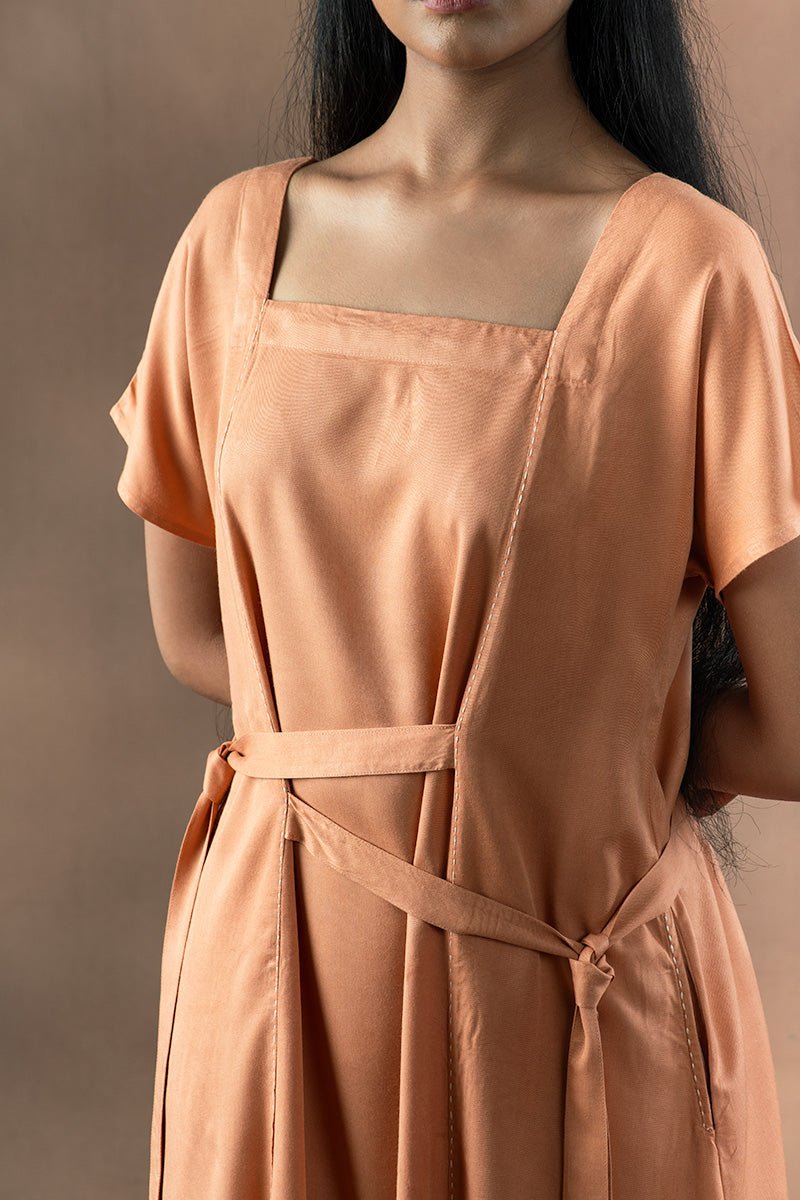 Nafis Viscose Fabric Straight Dress | Verified Sustainable by Brown Living™