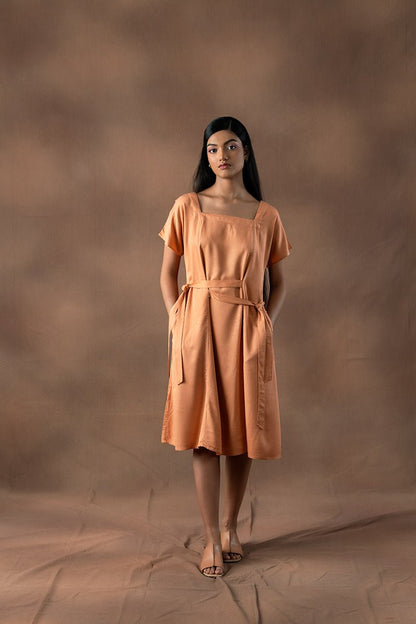 Nafis Viscose Fabric Straight Dress | Verified Sustainable by Brown Living™