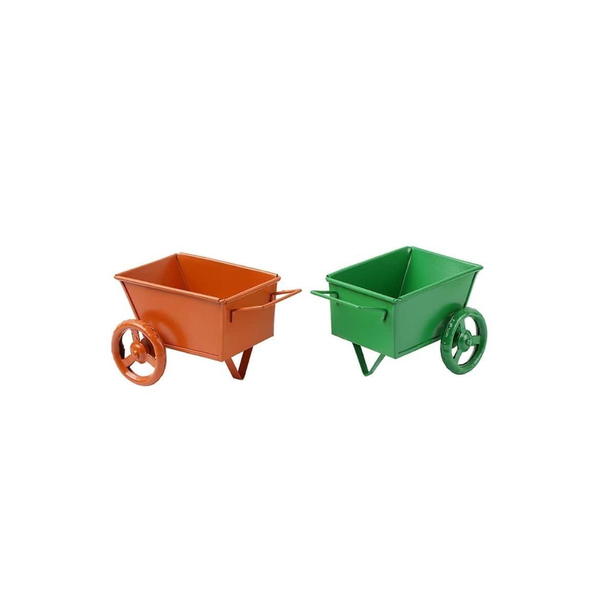 Namkeen Chakna Trolley Set of 2, Multicolour, Metal | Verified Sustainable by Brown Living™