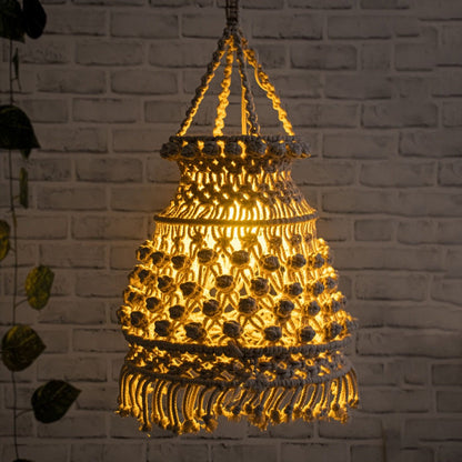 Naomi Macrame Lampshade | Verified Sustainable by Brown Living™