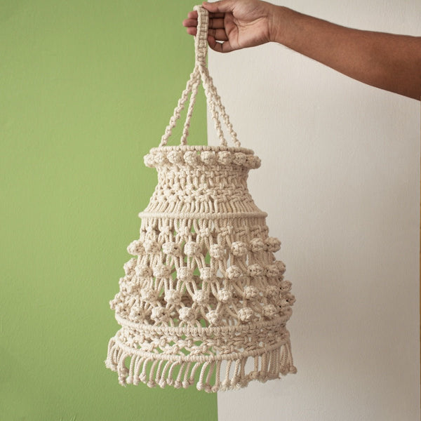Buy Naomi Macrame Lampshade | Shop Verified Sustainable Products on Brown Living