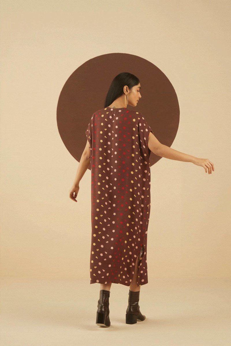 Buy Naomi Print Kaftan Dress | Shop Verified Sustainable Products on Brown Living