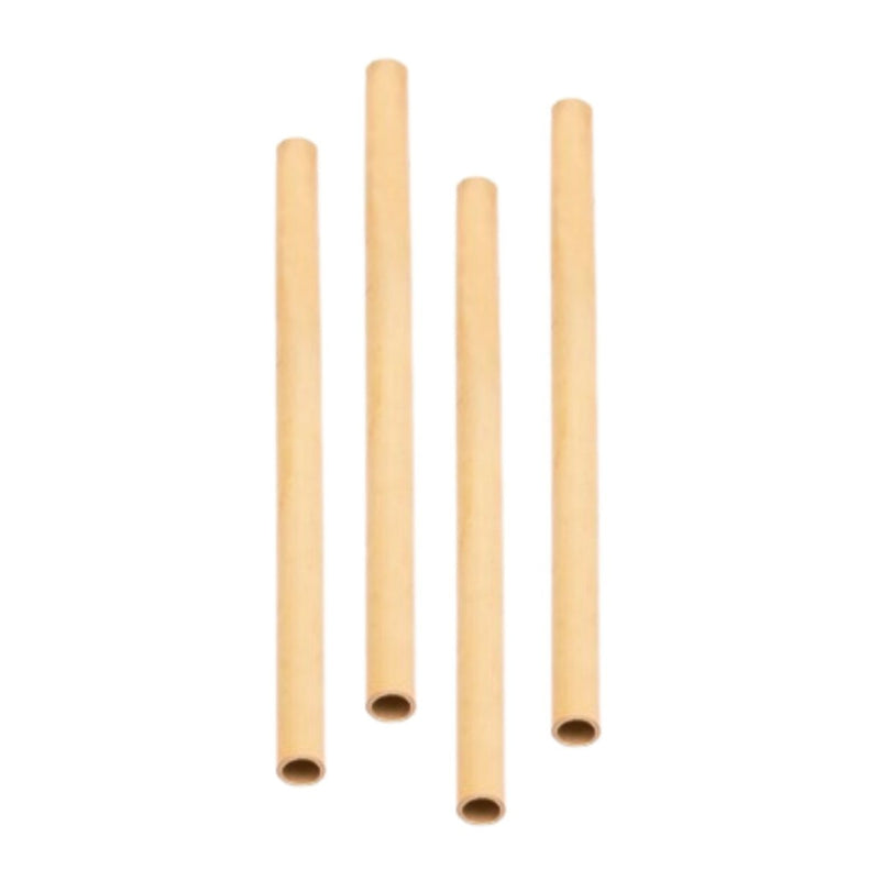 Buy Natural Bamboo Reusable Straws (Pack of 4) with Straw Cleaner | Shop Verified Sustainable Straw on Brown Living™