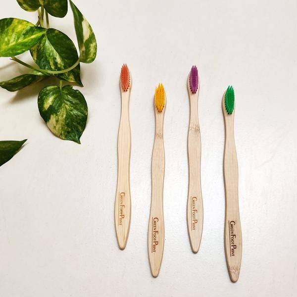 Buy Natural Bamboo Toothbrush - Pack of 2 | Shop Verified Sustainable Products on Brown Living